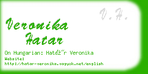 veronika hatar business card